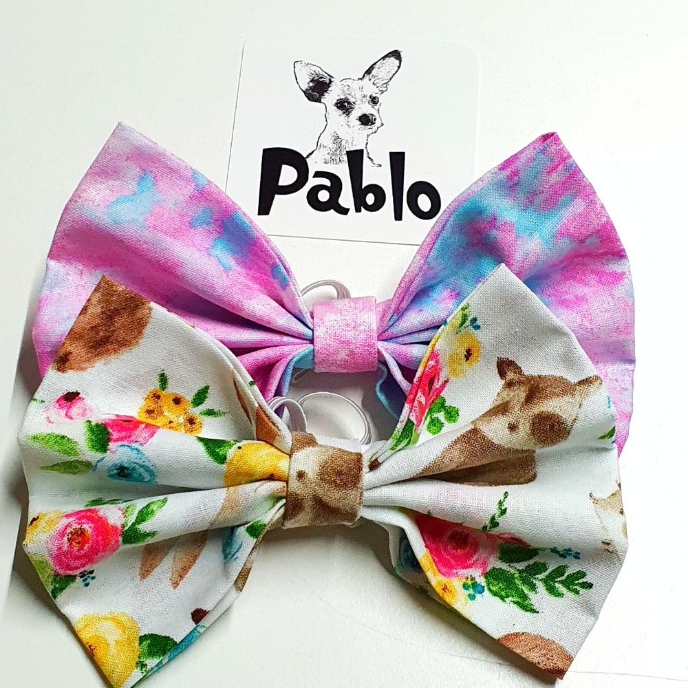 🐶 5 for $15 * Pablo Pet Cotton Bow Ties Set of 2
